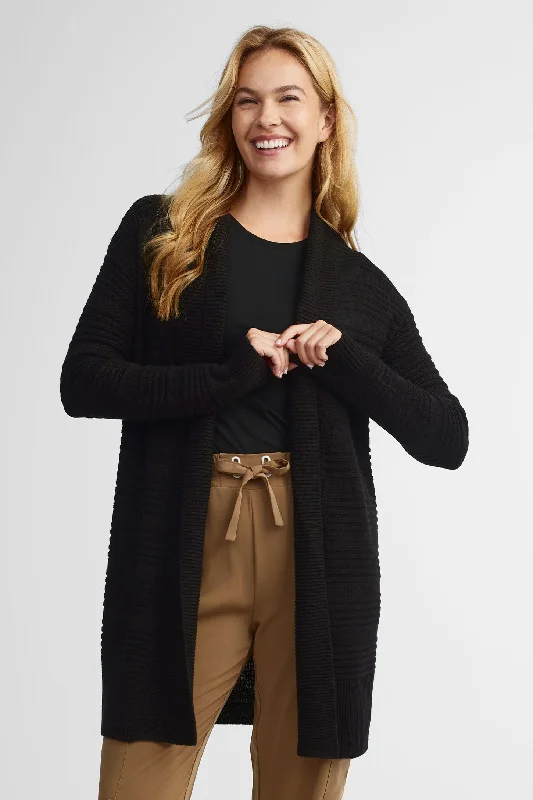 Cardigan long en tricot - Femme