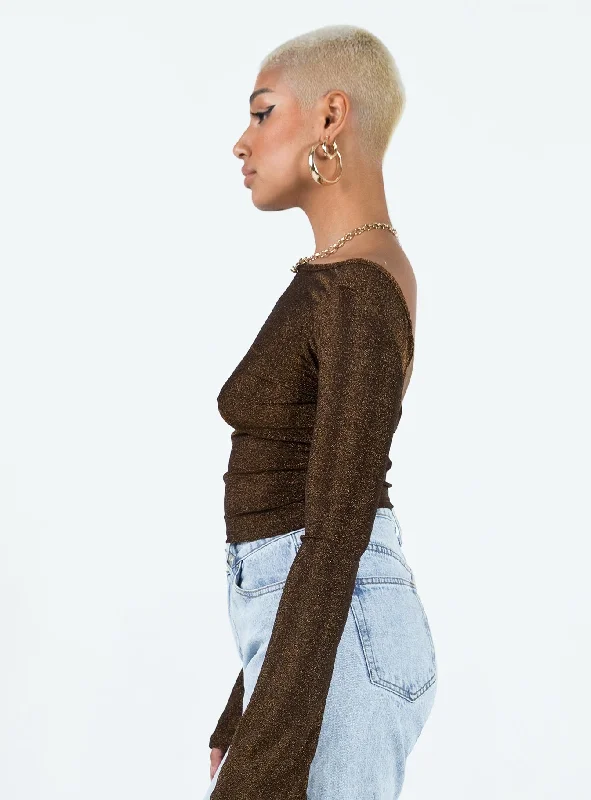 Elliston Long Sleeve Top Copper