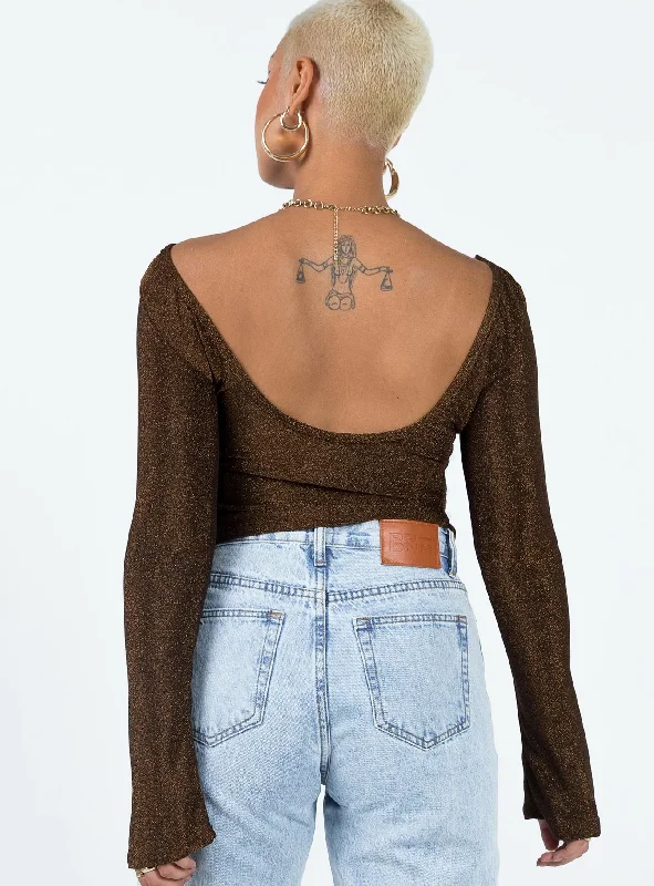 Elliston Long Sleeve Top Copper