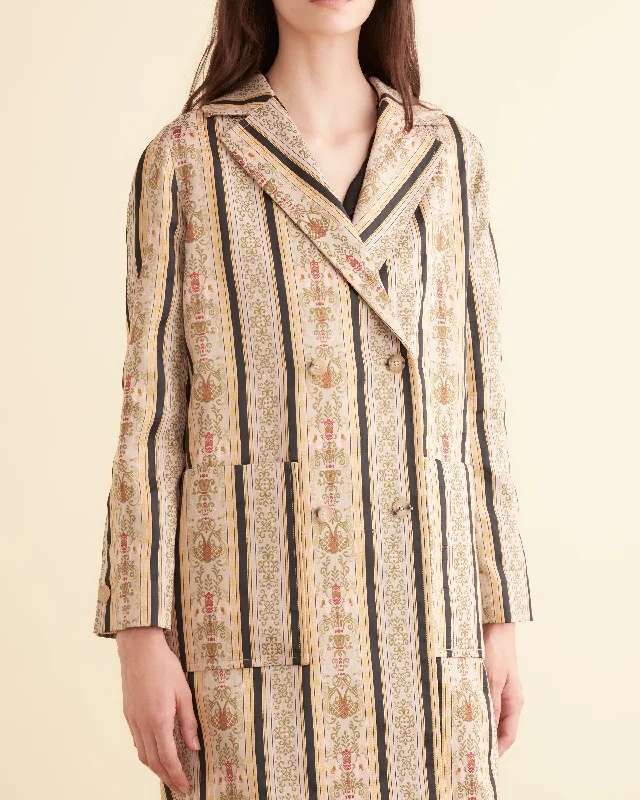 Floret Brocade Coat