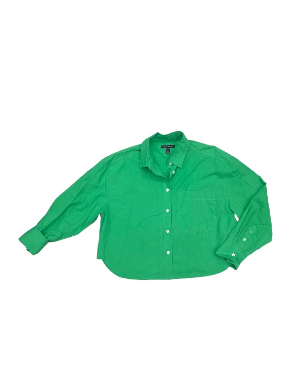 Green Top Long Sleeve Banana Republic, Size M