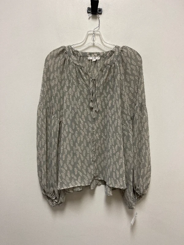 Grey Top Long Sleeve Mine, Size L