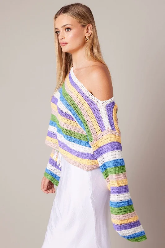 Multi Stripe Knit Jumper