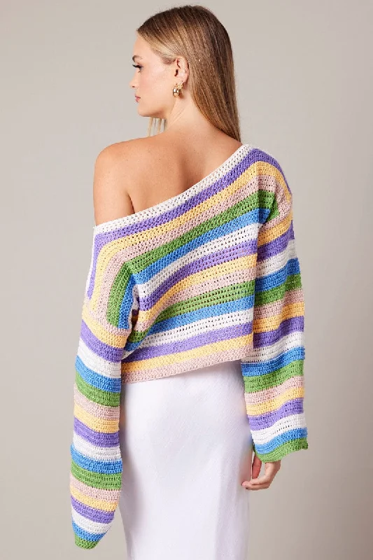 Multi Stripe Knit Jumper