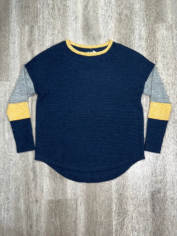 Navy Top Long Sleeve So, Size L