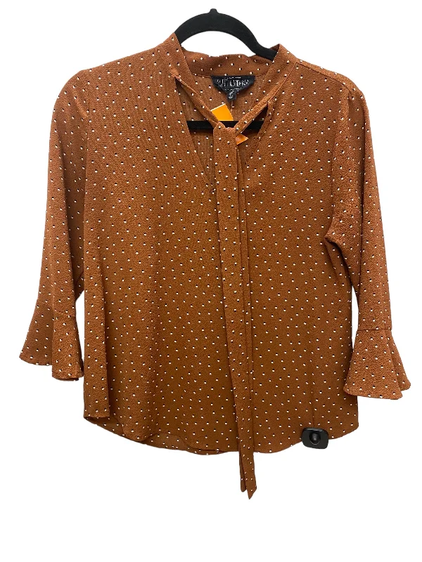 Orange Top Long Sleeve Sweet Wanderer, Size M