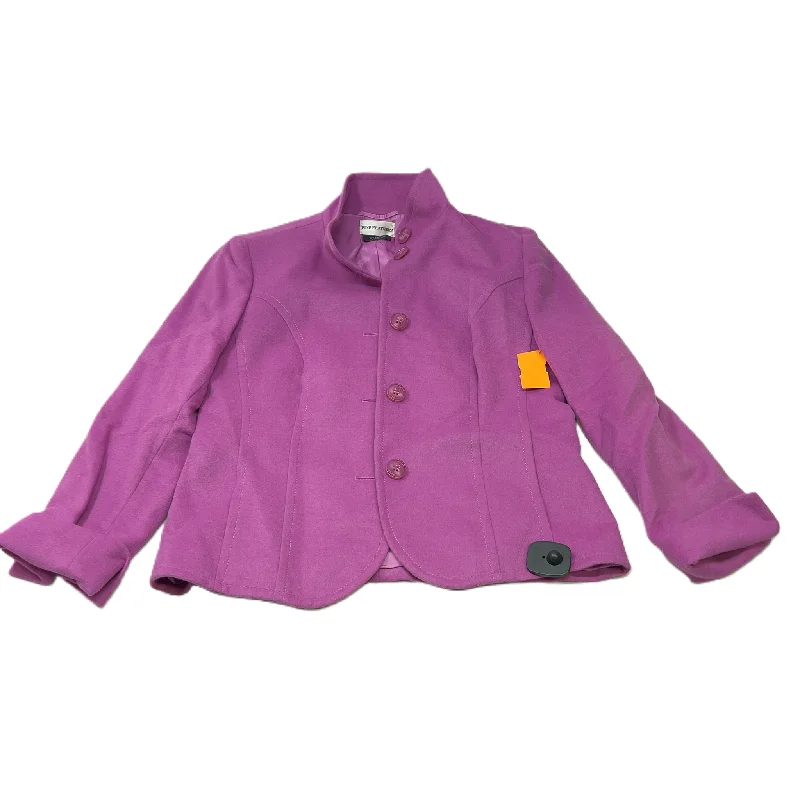 Purple  Blazer By Fine Feathers  Size: L