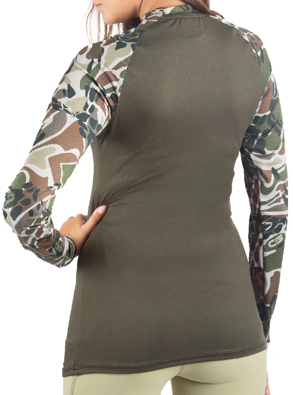 SoftTECH™ OLIVE PRYM1 OS CAMO Mesh Long Sleeve