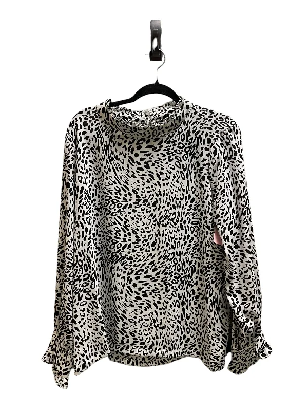 Top Long Sleeve By Clothes Mentor In Animal Print, Size: Xl