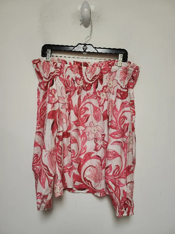 Top Long Sleeve By H&m In Floral Print, Size: M