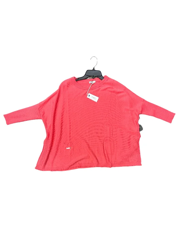 Top Long Sleeve By Mer Sea In Coral, Size: L