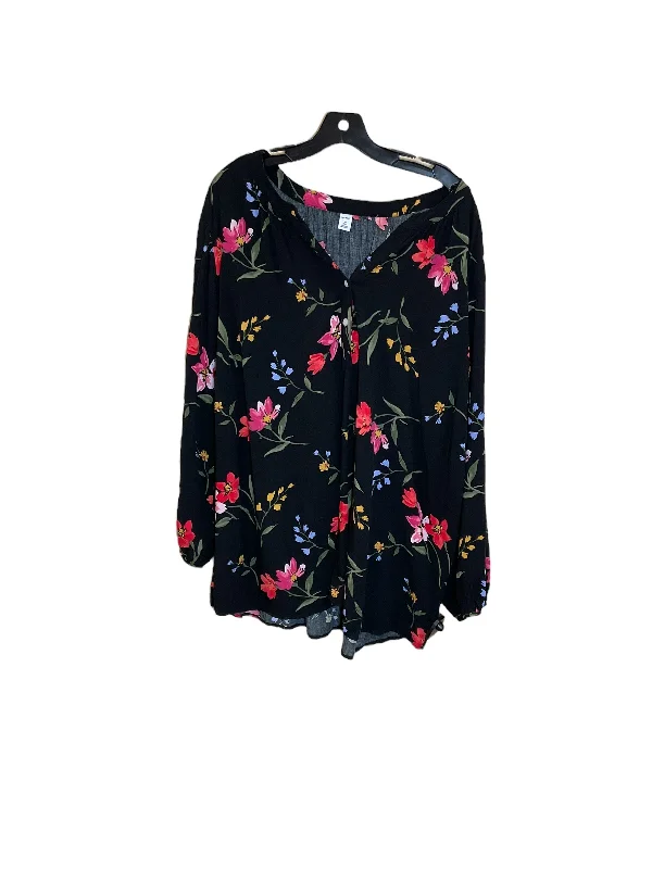 Top Long Sleeve By Old Navy In Black, Size: 3x