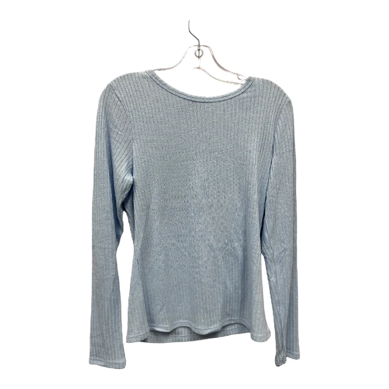 Top Long Sleeve By Old Navy In Blue, Size: L