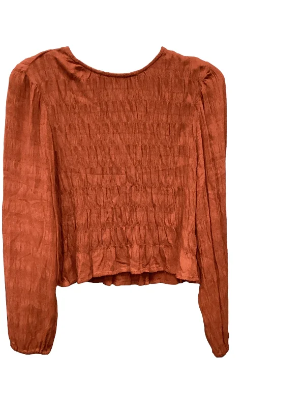 Top Long Sleeve By Sanctuary In Orange, Size: M