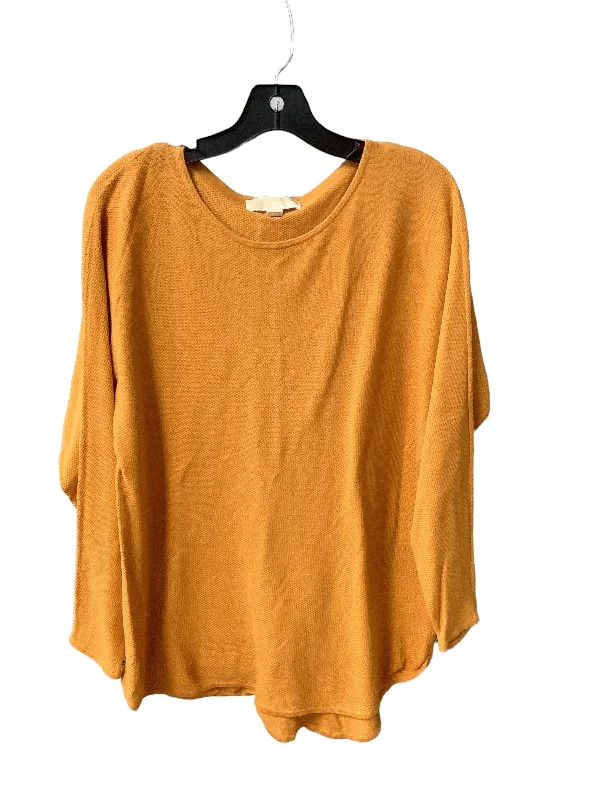 Top Long Sleeve Designer By Michael By Michael Kors In Yellow, Size: M