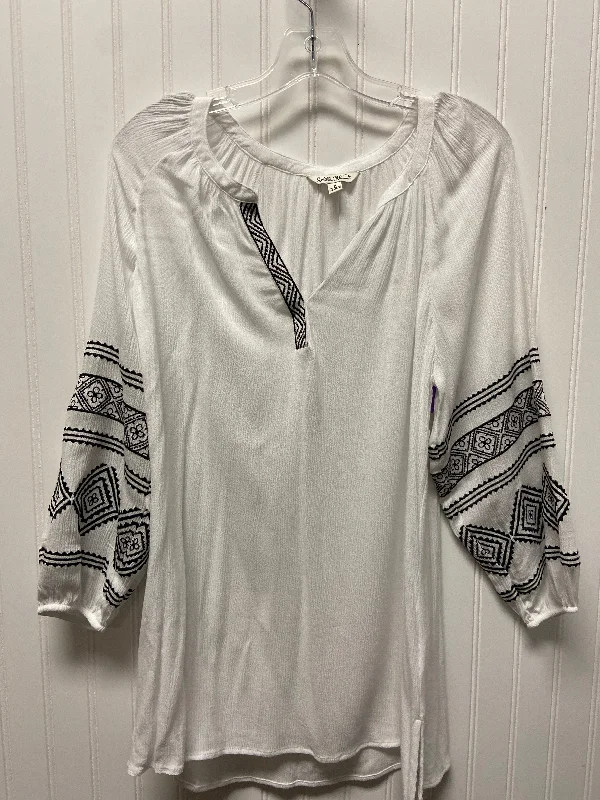 Tunic Long Sleeve By The Pioneer Woman In White, Size: S