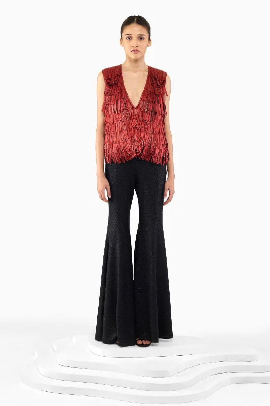 TEXTURE FLARE PANTS