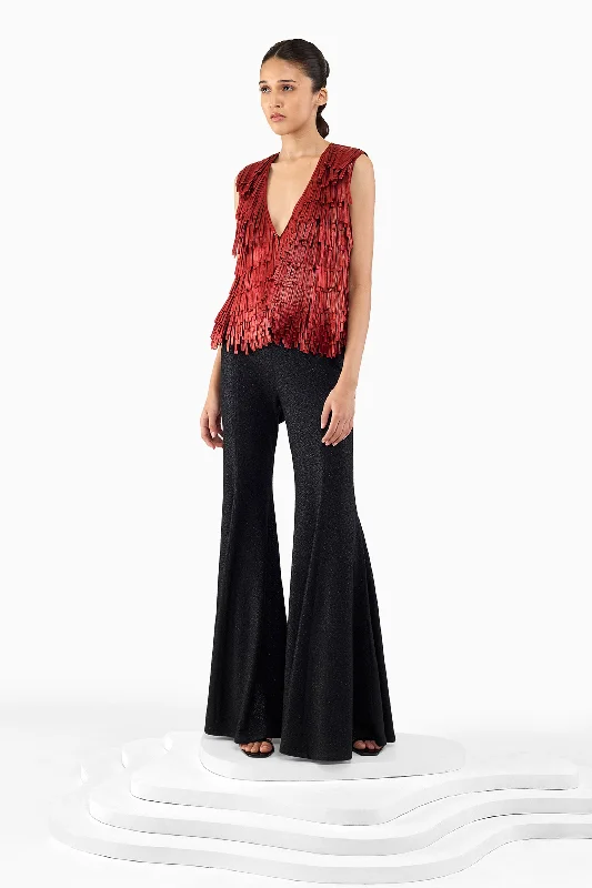 TEXTURE FLARE PANTS