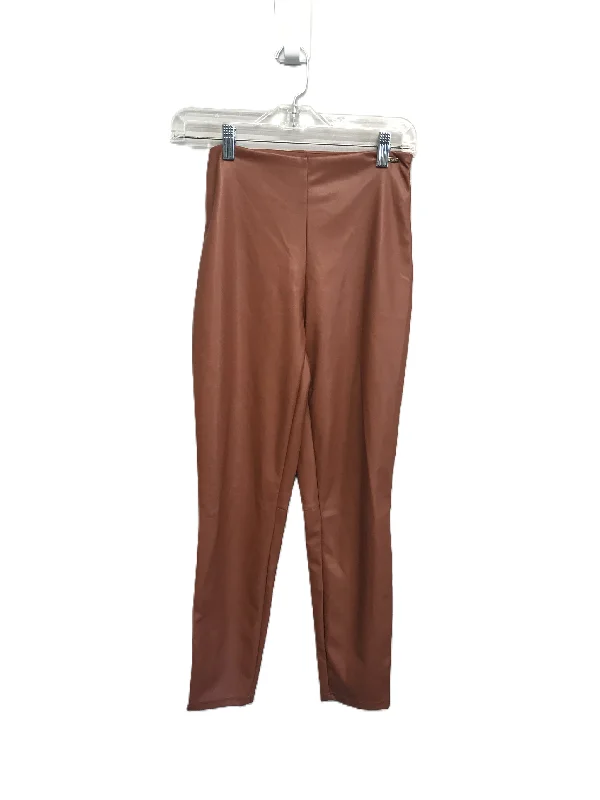 Brown Pants Leggings By Fabletics, Size: 4