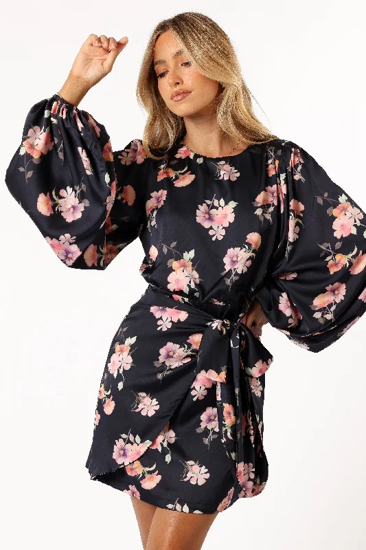 Emillia Dress - Dark Floral