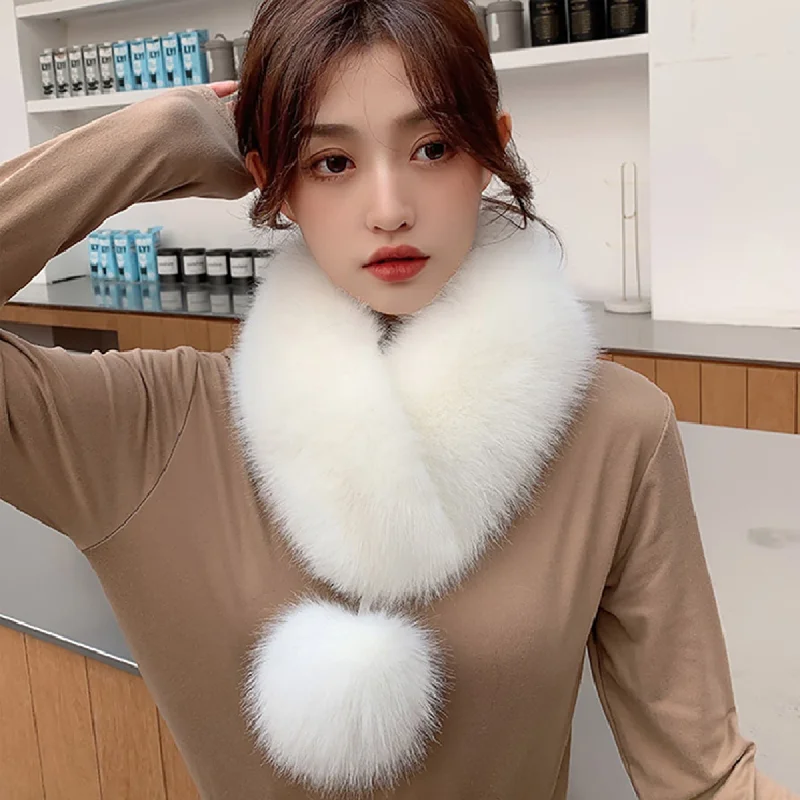 Fashion Fur Collar Fox Fur Collar Versatile Neck Warmer 22507