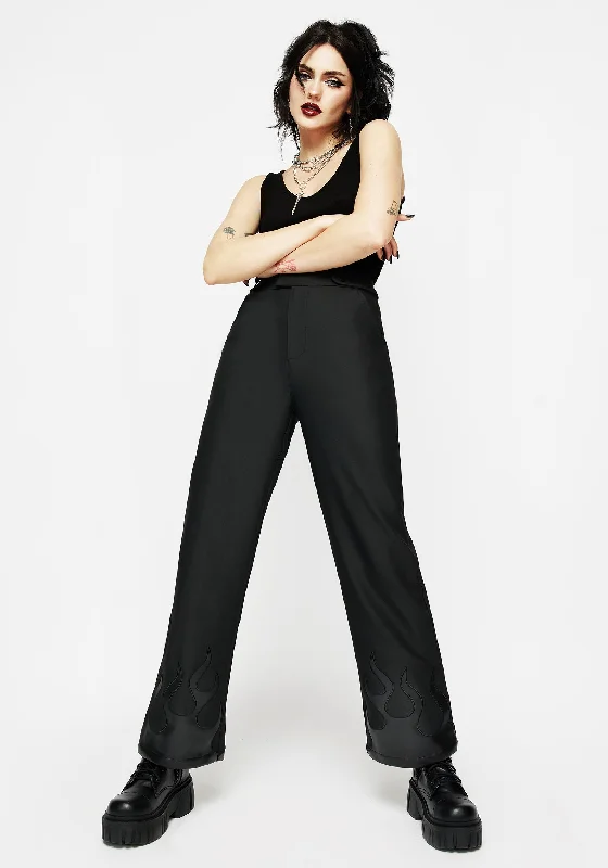 Ignite Faux Leather Tailored Trousers