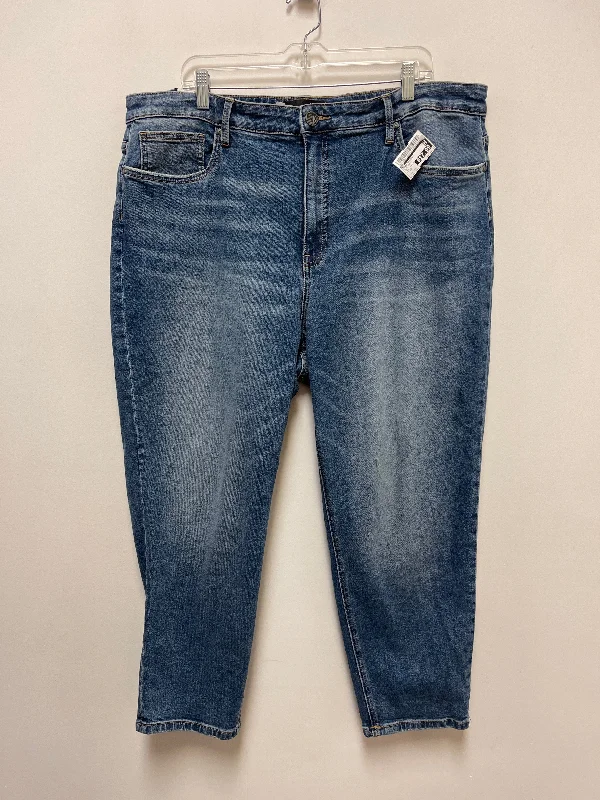 Jeans Straight By Kut In Blue Denim, Size: 20