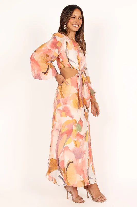 Laquin Long Sleeve Maxi Dress - Pink