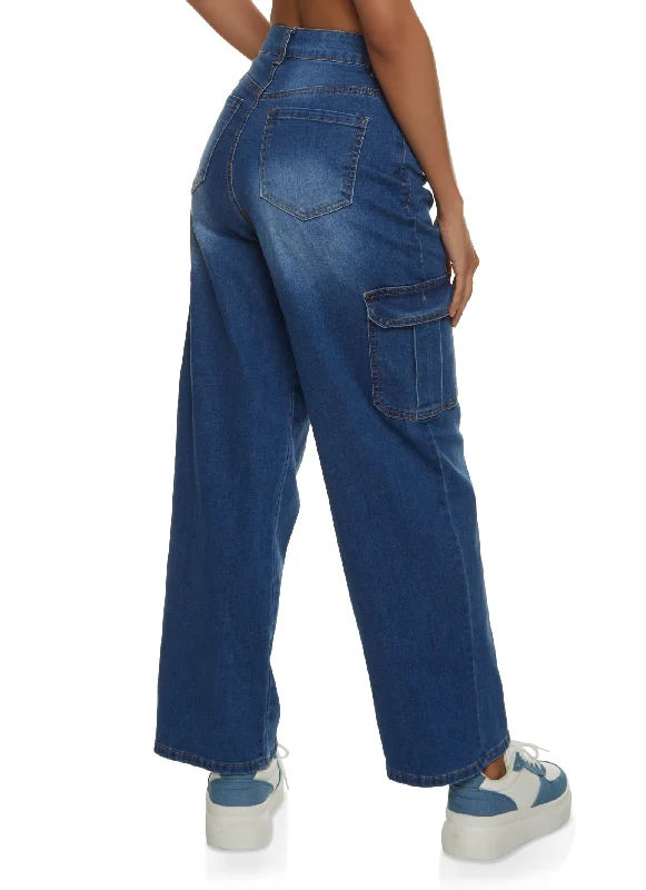 WAX Straight Leg Cargo Jeans