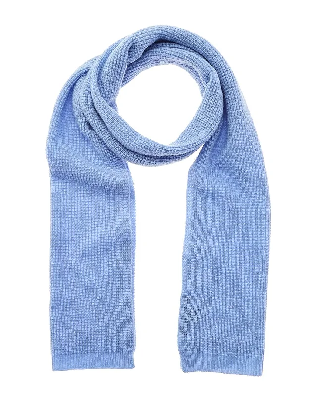 Amicale Cashmere Waffle Stitch Cashmere Scarf