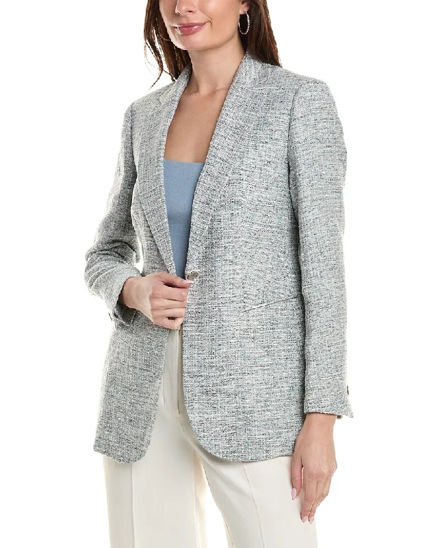 Anne Klein One-Button Notch Collar Jacket