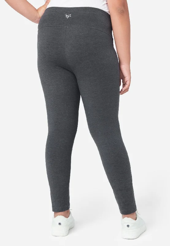 Casual High-Rise Full-Length Leggings