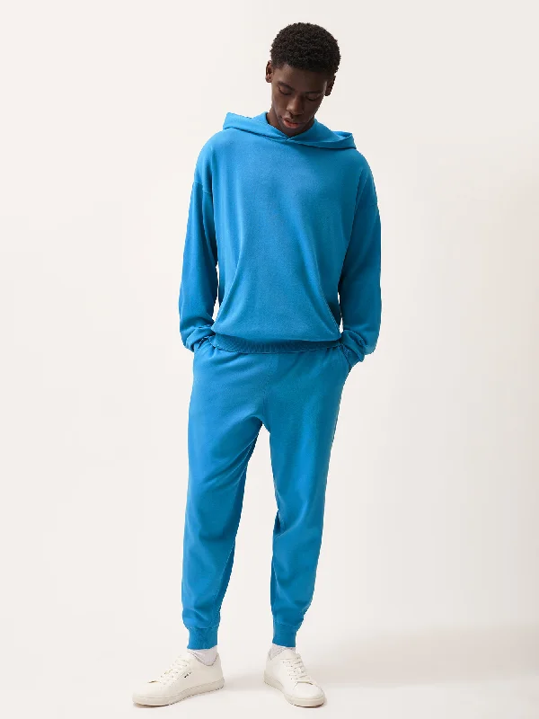 DNA Knitted Hoodie—geyser blue