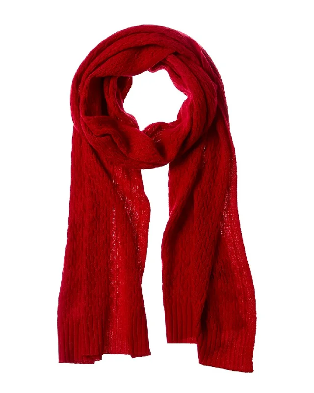 Forte Cashmere Cable Texture Stitch Cashmere Scarf