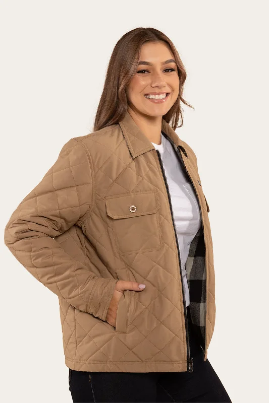 Marley Womens Reversible Jacket - Tan