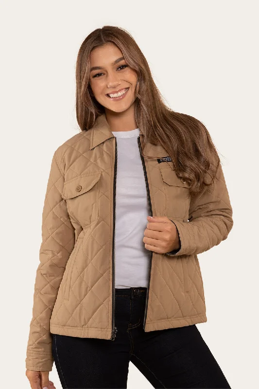 Marley Womens Reversible Jacket - Tan