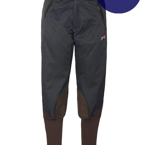 PC Racewear Showerproof Breeches Navy/Chocolate