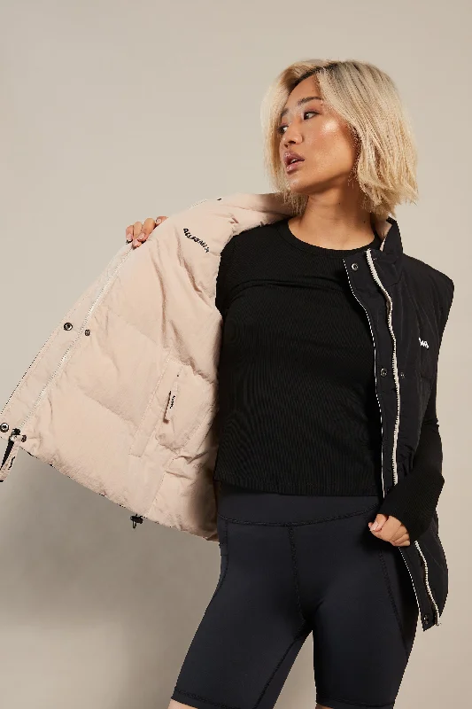 Reversible Puffer Vest (Clay/Black)