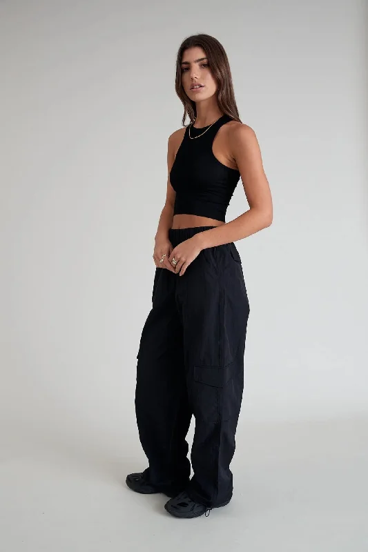 Sunny Spray Cargo Pant (Black)