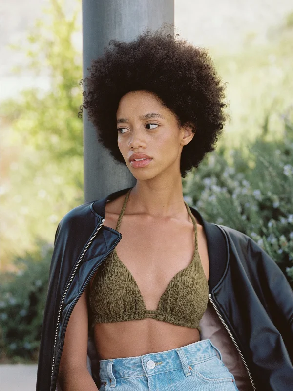 OAS | KHAKI AZZURA BIKINI TOP