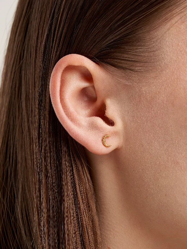 GILBERTGILBERT X BELLEROSE | STUD MOON EARRING