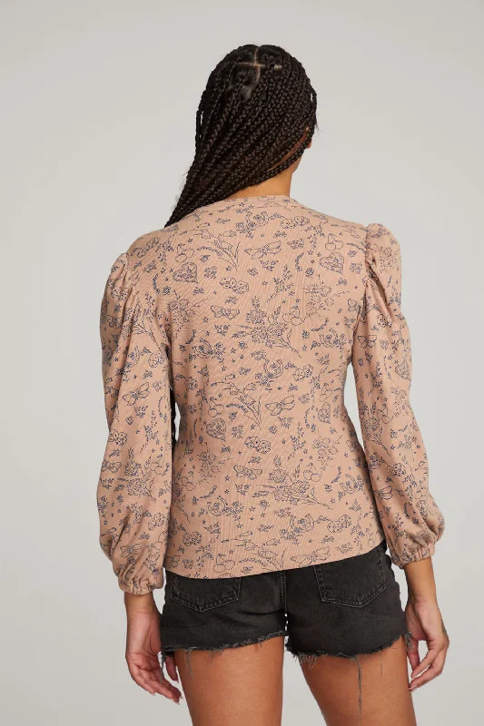 Ditsy Print Long Sleeve