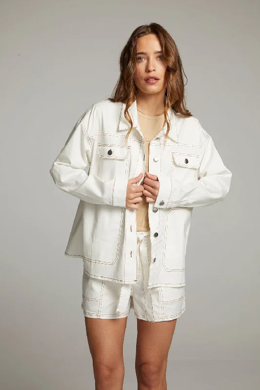 Louise White Button Down