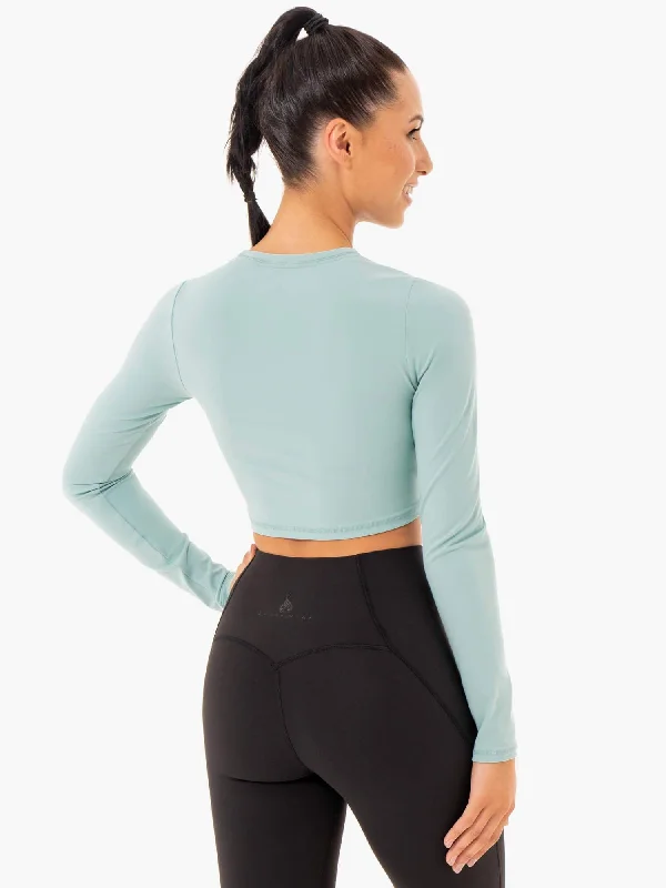 Sola Long Sleeve Top - Seafoam Blue