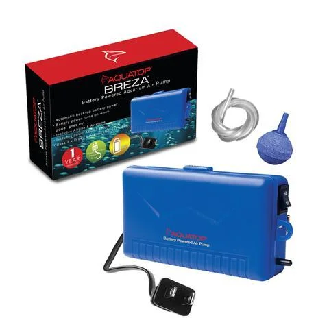 Aquatop BREZA Battery Powered Air Pump w/ AC Power Failure Sensor