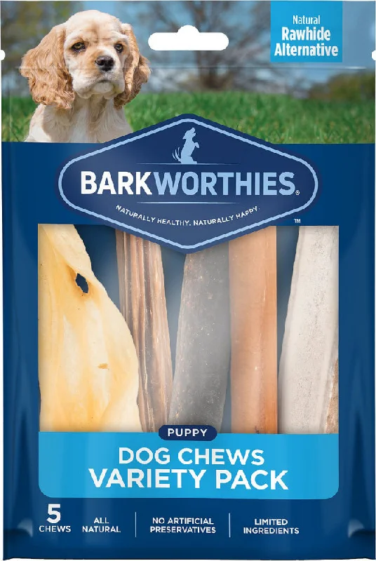 Barkworthies Dog Chew Variety Pack for Puppies & Small Breeds