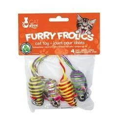 Catit Furry Frolics Glitter Mice 4-Pack