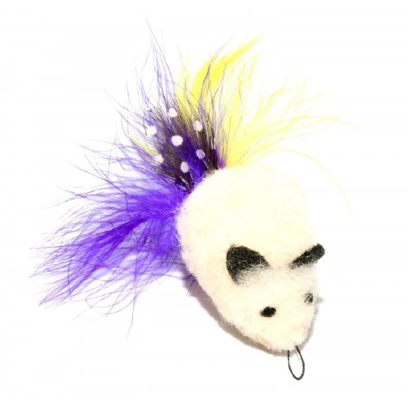 Go Cat - Da Wooly Feather Mouse