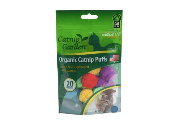 Multipet Catnip Garden Puffs 20-Pack