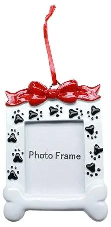 Paw Print Frame Christmas Ornament